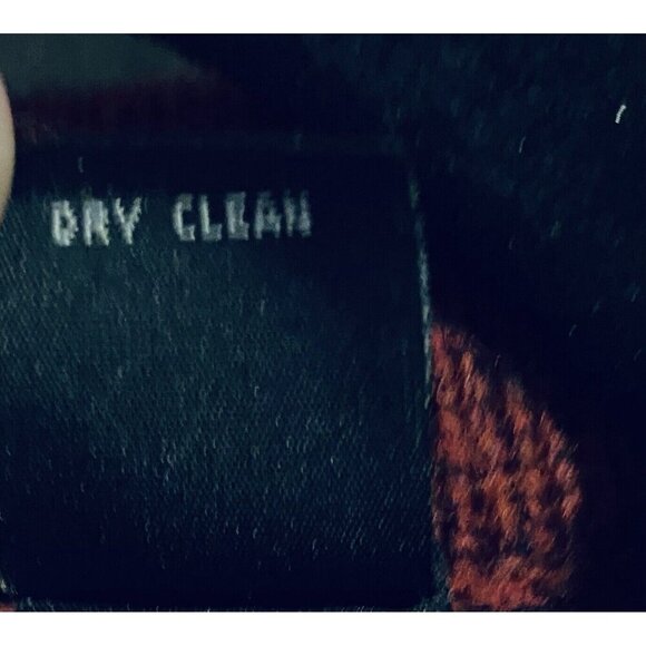 Nordic Designs Sweater Womens Large Red Fair Isle Cardigan Wool Pewter Clasp - Picture 6 of 7